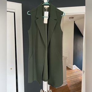Olive green vest